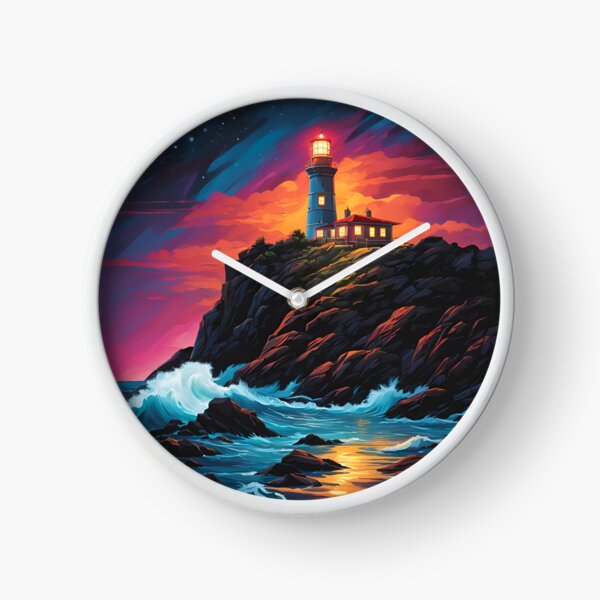 Item preview, Lighthouse at sundown.  designed and sold by NicMacTees.