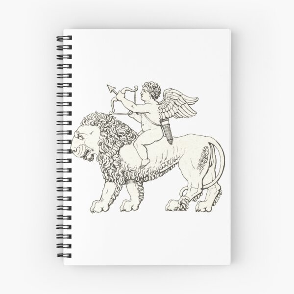 Item preview, Cupid on a Lion Illustration, Greek Mythology designed and sold by HawthorneFlame.