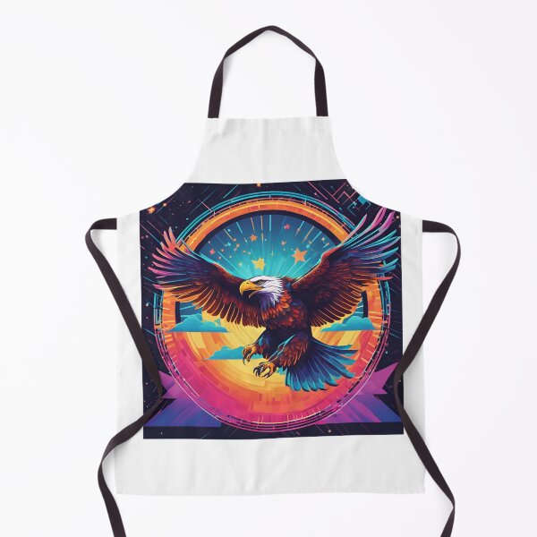 Item preview, Neon bald eagle designed and sold by NicMacTees.
