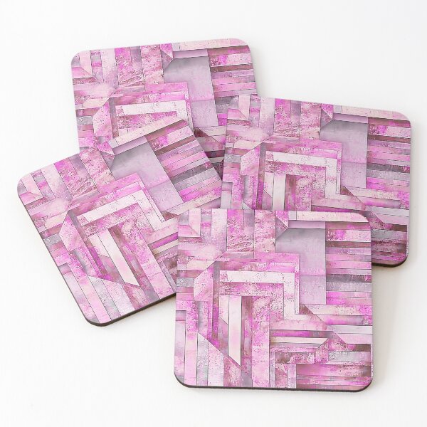 Item preview, Pink Geometric Shapes Pattern designed and sold by HausKatz.