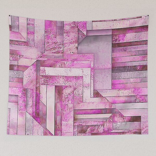 Item preview, Pink Geometric Shapes Pattern designed and sold by HausKatz.