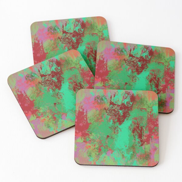Item preview, Hand Drawn Red Green Abstract Pattern designed and sold by Victoria Rose.