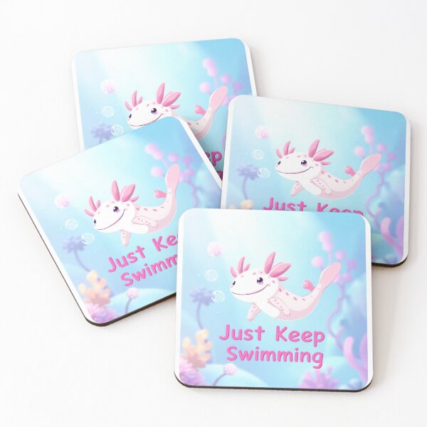 Item preview, Keep Swimming with Axolotl Charm designed and sold by duke818.