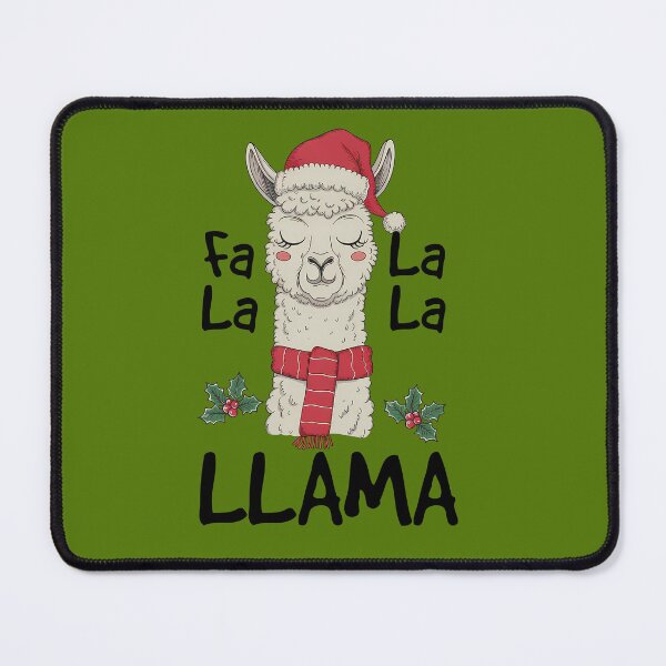 Item preview, Christmas pun - cute llama fa la la designed and sold by fribabywonder.