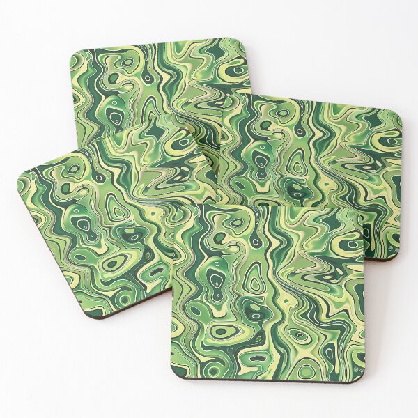 Item preview, Green Hues Graffiti Art - Colorful Swirls Pattern designed and sold by HausKatz.