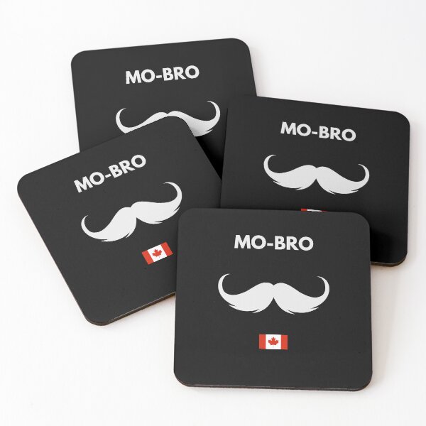 Item preview, MOvember Inspired MO-BRO Canada Moustache 1 T-Shirt and Stickers  designed and sold by Wit-T-Merch.
