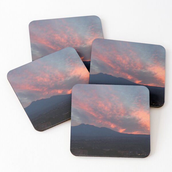 Item preview, Sunset over Mount Etna from Riposto, Sicily, Italy designed and sold by Dreamscape Eclectic .