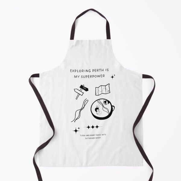 Item preview, Exploring Perth is My Superpower | Illustration of a Map, Road Signs, and a Mug with Beach Art   designed and sold by RM-Journey.