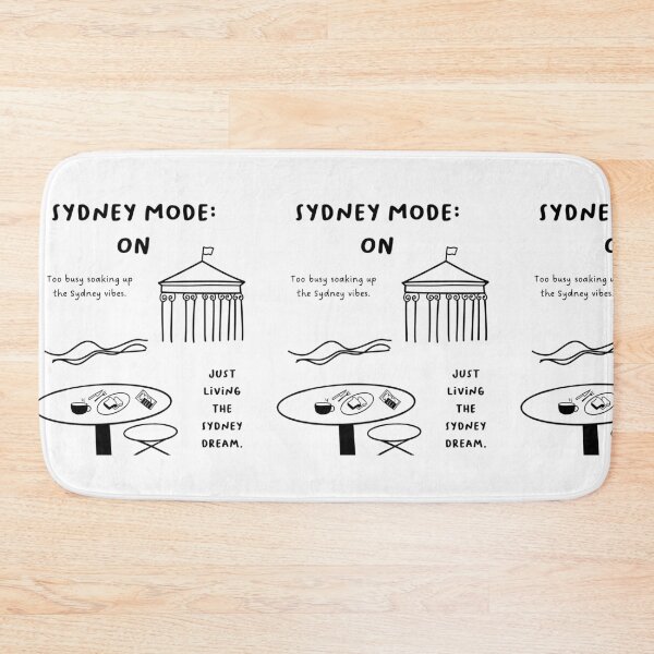 Item preview, Sydney Mode: ON | Illustration of Landmarks and a Café Table   designed and sold by RM-Journey.
