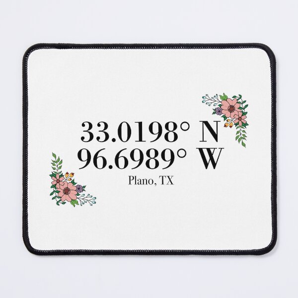 Item preview, Plano, TX Coordinates designed and sold by mynameisliana.