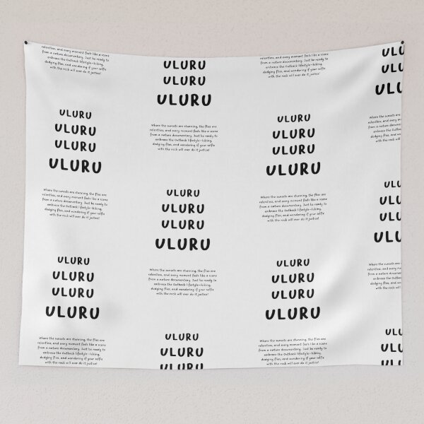 Item preview, Uluru, Where the Sunsets Are Stunning | Minimalist Design | Handwritten Font   designed and sold by RM-Journey.
