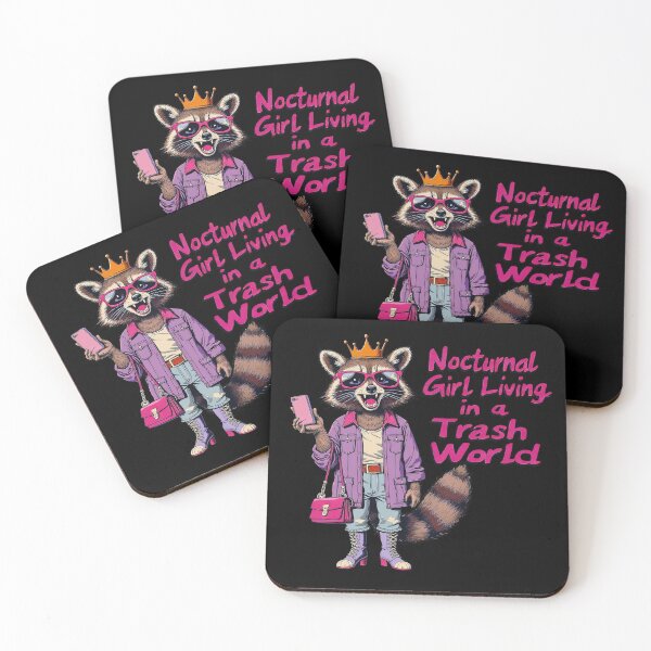 Item preview, Nocturnal Raccoon designed and sold by TeeARTHY.