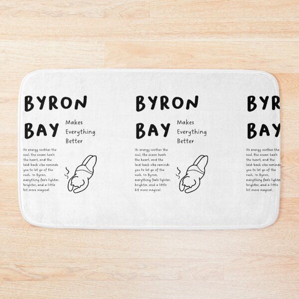 Item preview, Byron Bay Makes Everything Better | Swimming Cat Illustration   designed and sold by RM-Journey.