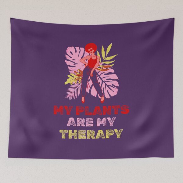 Item preview, My Plants are my Therapy designed and sold by 87-Aesthetics.