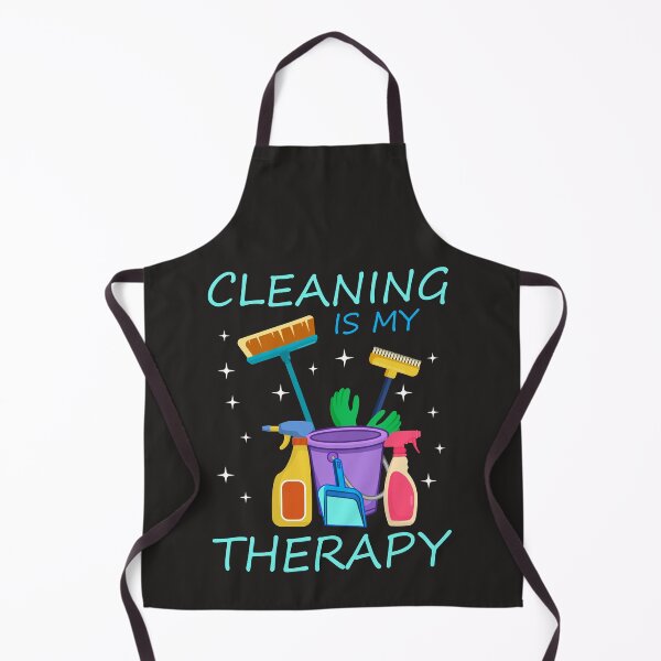 Item preview, Cleaning is my therapy t-shirt designed and sold by DelightfulTees.