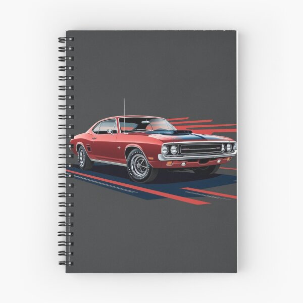 Item preview, Vintage Red Muscle Car Illustration designed and sold by momgraves.