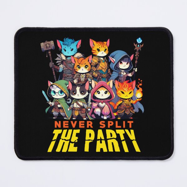Item preview, Never Split the Party designed and sold by D20Tees.