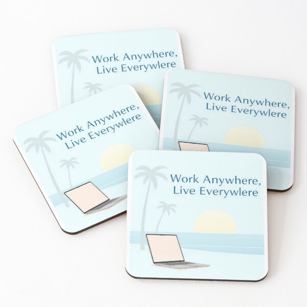 Item preview, Work Anywhere, Live Everywhere designed and sold by duke818.