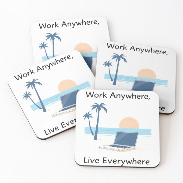 Item preview, Work Anywhere, Live Everywhere designed and sold by duke818.