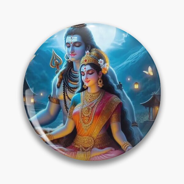 Artikelvorschau, Hindu God and Goddess Lord Shiva and Parvati entworfen und verkauft von parag2k.