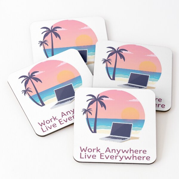 Item preview, Work Anywhere, Live Everywhere designed and sold by duke818.