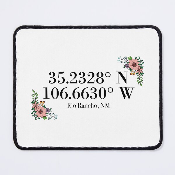 Item preview, Rio Rancho, NM Coordinates designed and sold by mynameisliana.