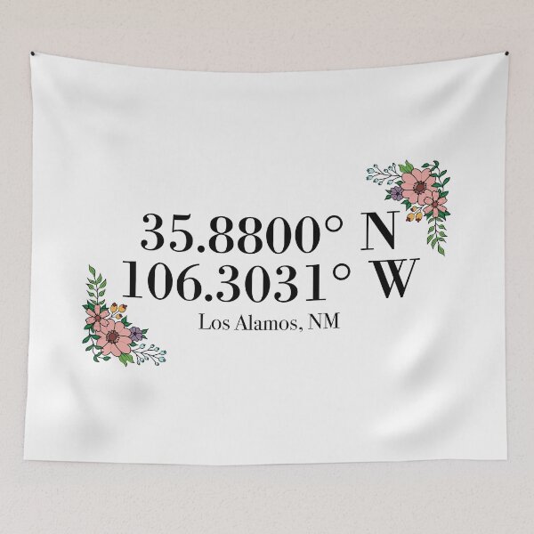 Item preview, Los Alamos, NM Coordinates designed and sold by mynameisliana.