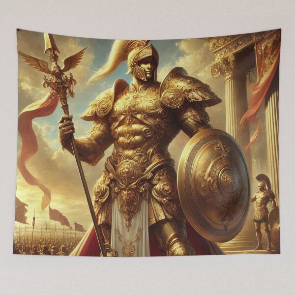 Item preview, Ares: The Golden God of War - Majestic Power Unleashed! designed and sold by aunins7.