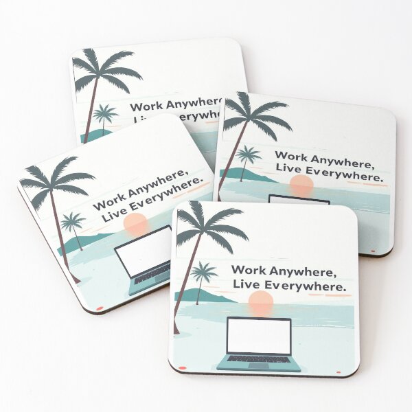 Item preview, Work Anywhere, Live Everywhere designed and sold by duke818.