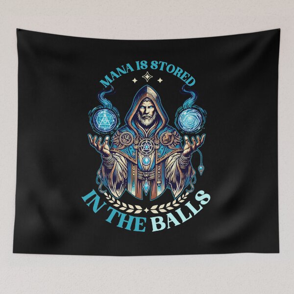 Item preview, Mana Is Stored In The Balls designed and sold by D20Tees.