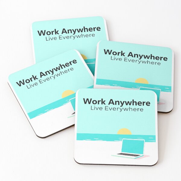 Item preview, Work Anywhere, Live Everywhere designed and sold by duke818.