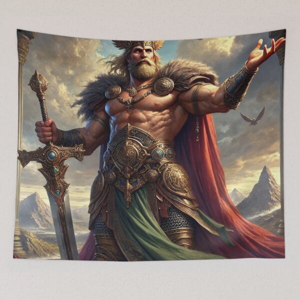 Item preview, Tyr the Mighty: The Majestic Norse God of Justice and Valor! designed and sold by aunins7.