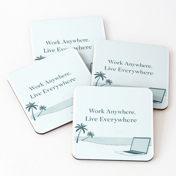 Item preview, Work Anywhere, Live Everywhere designed and sold by duke818.