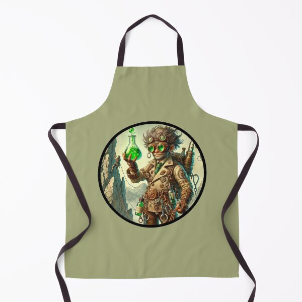 Item preview, Climbing Mad Scientist Alchemist with Potion - Adventure Science Art designed and sold by Clove-Valley.