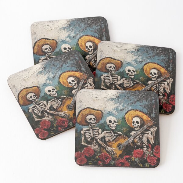 Item preview, Mariachis de los Muertos designed and sold by AlldayArtistry.