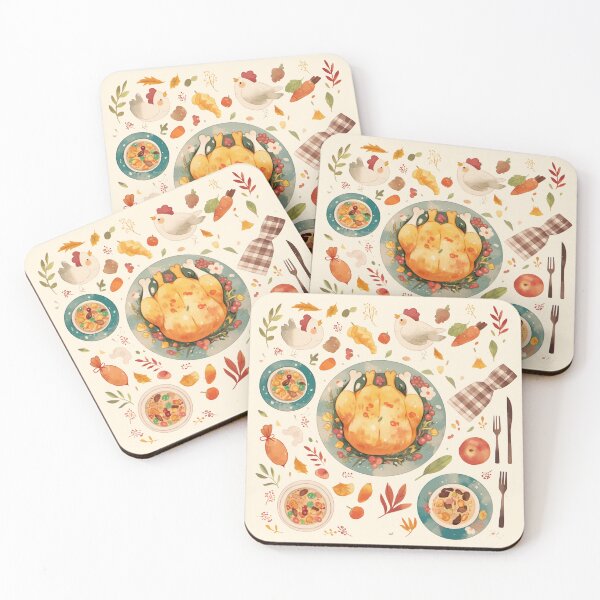 Item preview, Thanksgiving Turkey Dinner II | Print designed and sold by Unrooted.