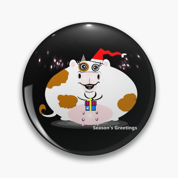 Item preview, Happy cow - season's greetings  designed and sold by Shirley cute art .