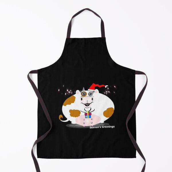 Item preview, Happy cow - season's greetings designed and sold by Shirley cute art .