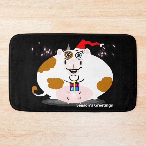 Item preview, Happy cow - season's greetings  designed and sold by Shirley cute art .