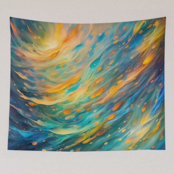 Item preview, Abstract Colorful Waves Pattern designed and sold by calibrit.