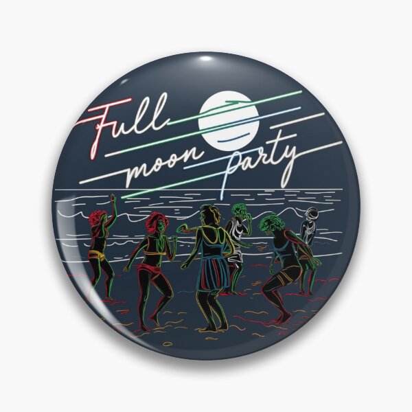 Item preview, Full Moon Party Neon Vibes : Enjoy Freedom Life designed and sold by KennerTH.