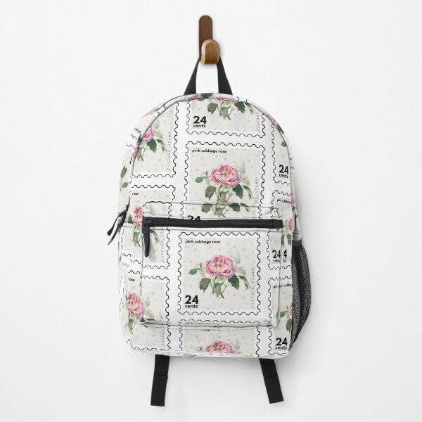 Item preview, Vintage Pink Cabbage Rose Postage Stamp designed and sold by RabbitK.