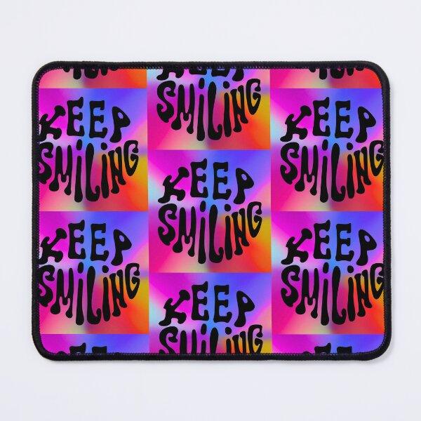 Item preview, Psychedelic Keep Smiling Design – Radiant Rainbow Colors & Positive Energy designed and sold by Fredster1966.