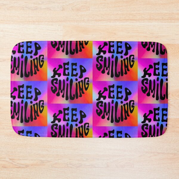 Item preview, Psychedelic Keep Smiling Design – Radiant Rainbow Colors & Positive Energy designed and sold by Fredster1966.