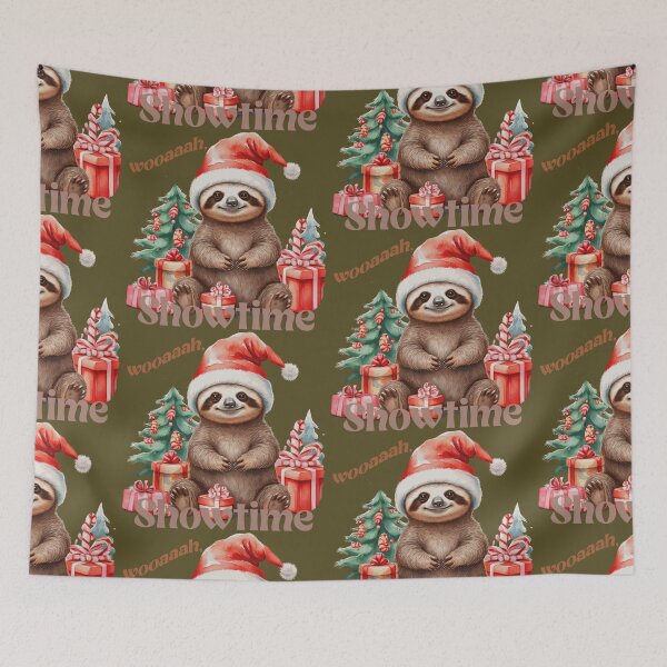 Item preview, x-mas, sloth, sloth sticker kawaii sloth, xmas sloth, KAWAII,2025, holidays,gifts,happy,FOODIESART designed and sold by FOODIESART.