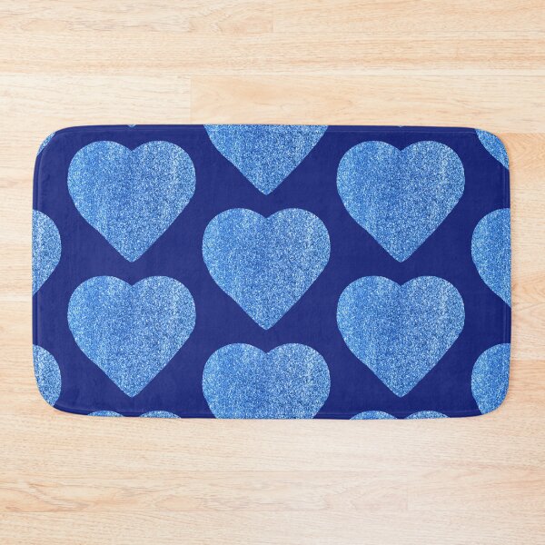 Item preview, Hand Drawn Blue Glitter Hearts designed and sold by Victoria Rose.
