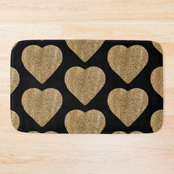 Item preview, Hand Drawn Gold Glitter Hearts designed and sold by Victoria Rose.