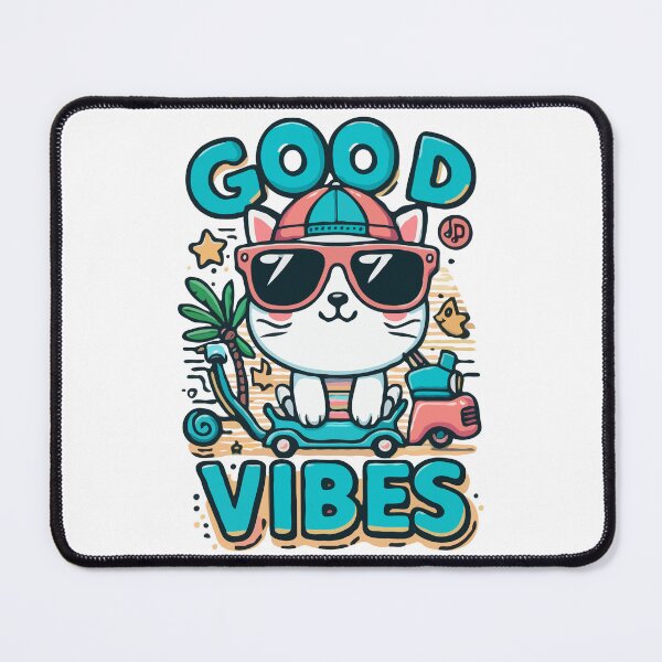 Item preview, Good Vibes Cool Cat designed and sold by ARkitekLO.