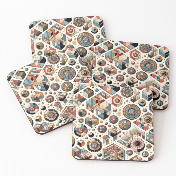 Item preview, Vibrant Geometric Pattern Art | Colorful Shapes Design Collection  designed and sold by TrendyDesign159.