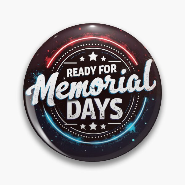 Artikelvorschau, Bereit für die Memorial Days - Patriotisches Neonkreis-Design entworfen und verkauft von aunop.
